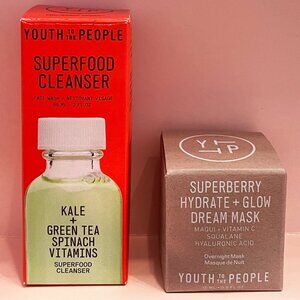 Youth To The People Superberry Dream Mask + Green Tea Spinach Cleanser Set